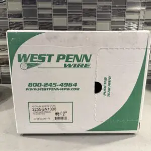 West Penn 225 16/2 Stranded Unshielded Speaker & Communication Cable - CMR, Security Green, 1000 ft