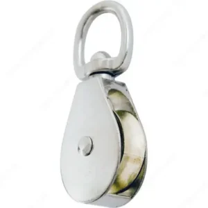3/4 inch Single Sheave Rope Pulley - Swivel Eye